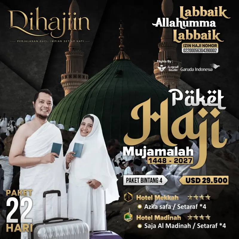 Paket Haji Mujamallah Berangkat 2027 Bintang 4