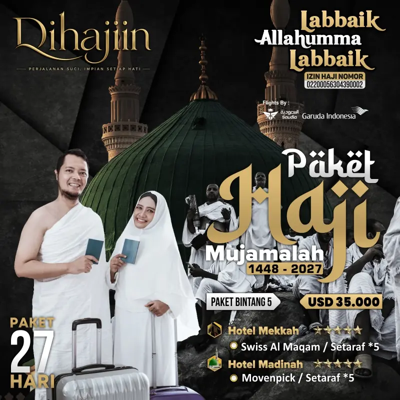 Paket Haji Mujamallah Berangkat 2027 Bintang 5