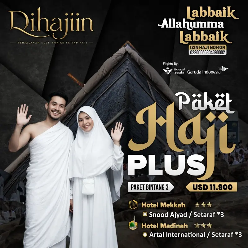 Paket Haji Plus Kuota Resmi Berangkat 2027 Bintang 3