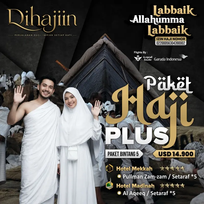 Paket Haji Plus Kuota Resmi Berangkat 2027 Bintang 5